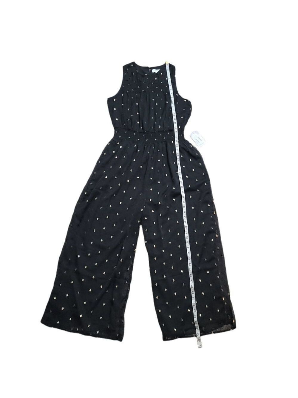 NWOT NSR Metallic Dot Jumpsuit Smocked Waist - Picture 13 of 13